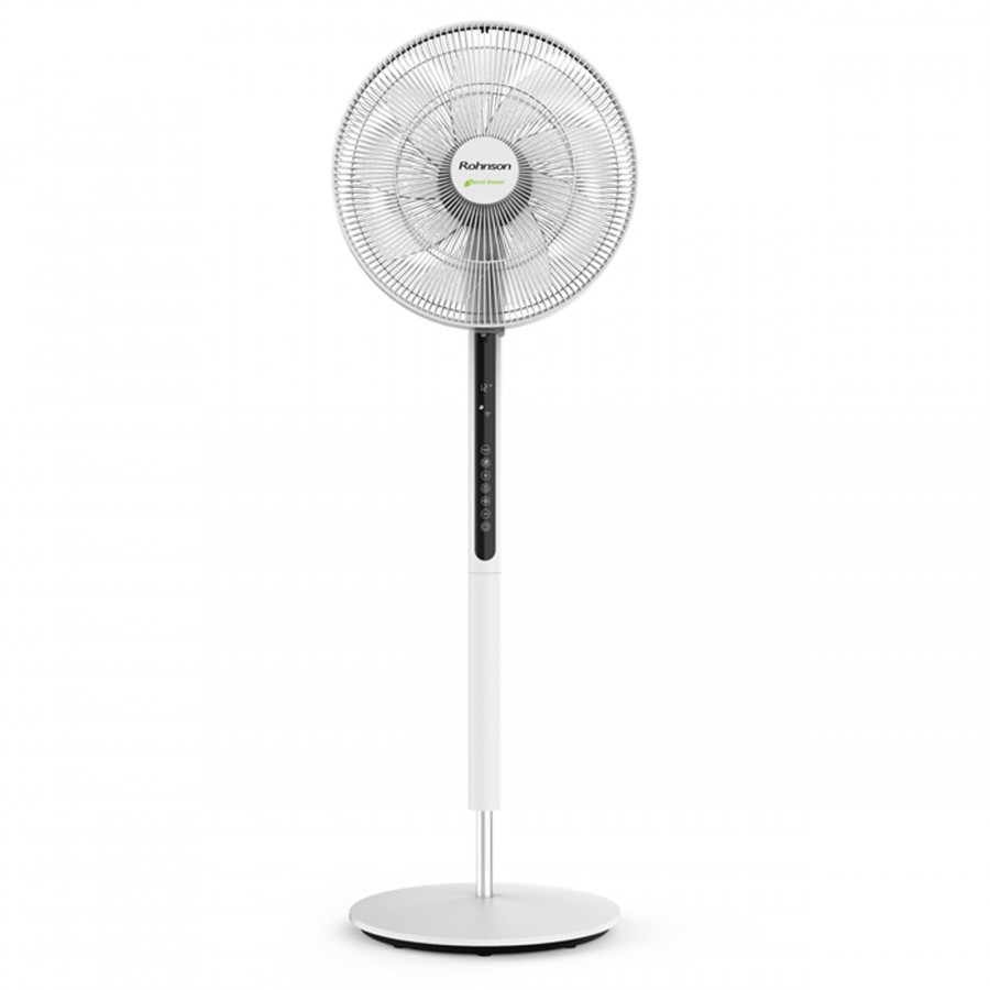 Ventilator cu picior Rohnson R8650 Natural Breeezer, putere 33W, 35cm diametru, afisaj LED, 32 setari viteza,temporizator,telecomanda ,inaltime reglabila 
